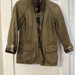 Barbour jacket, shell.